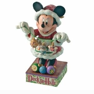 Nib Disney Jim Ahote Minnie's Christmas Cheer With 3 Ornaments